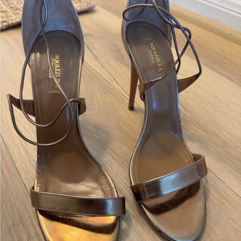 Bronze High Heel Sandals